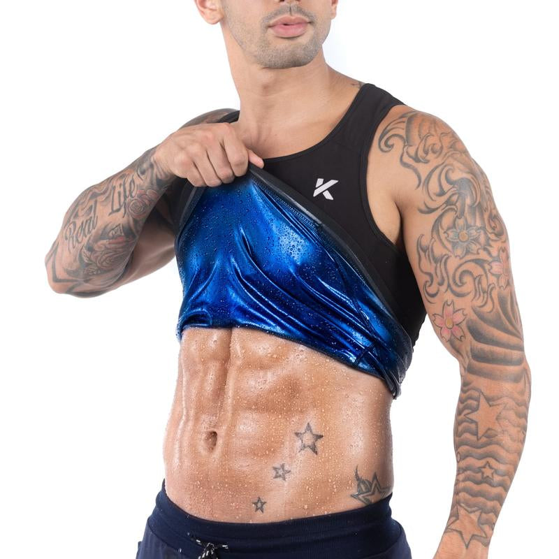Kewlioo Men'S Heat-Trapping Sweat Vest for Gym, Fitness, Exercise