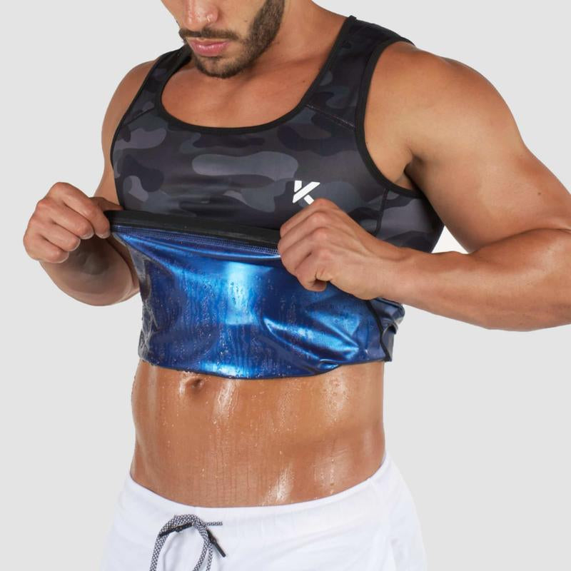 Kewlioo Men'S Heat-Trapping Sweat Vest for Gym, Fitness, Exercise